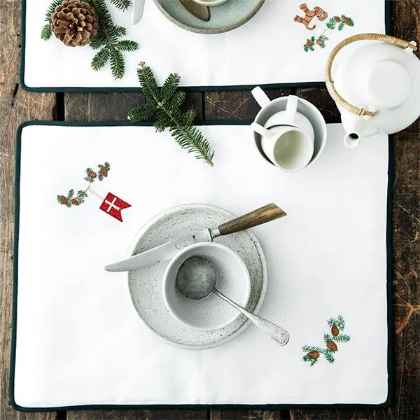 Langkilde & Søn - Julbordstablett med flagga - 38 x 50 cm.