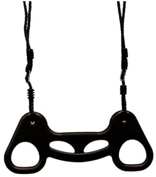 Nordic Play Trapezgynge svart m/ svart rep