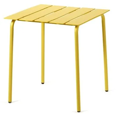 Valerie Objects Aligned Utomhusmatbord 70x70 Gul
