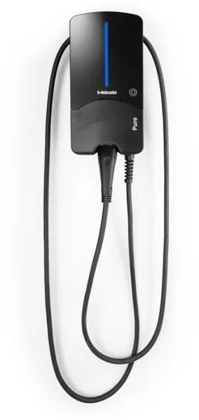 Webasto Pure Laddbox 11 kW Typ 2 Black Edition med 4,5 m kabel - Integrerad RCD-DD likströmskyddsrelä