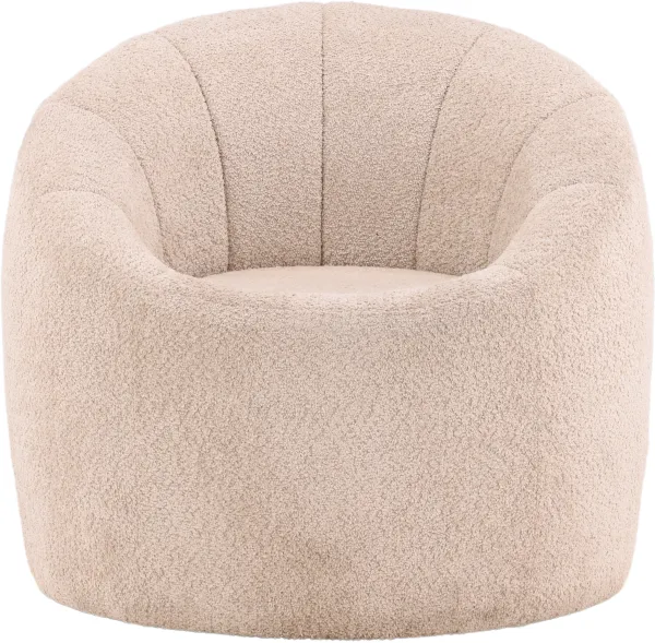 VENTURE DESIGN Warren Loungestol - beige boucléstof