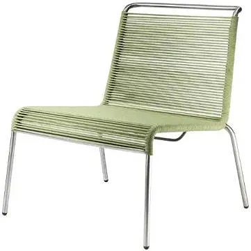 FDB Møbler M20L Teglgård Lounge-snörstol - Grön