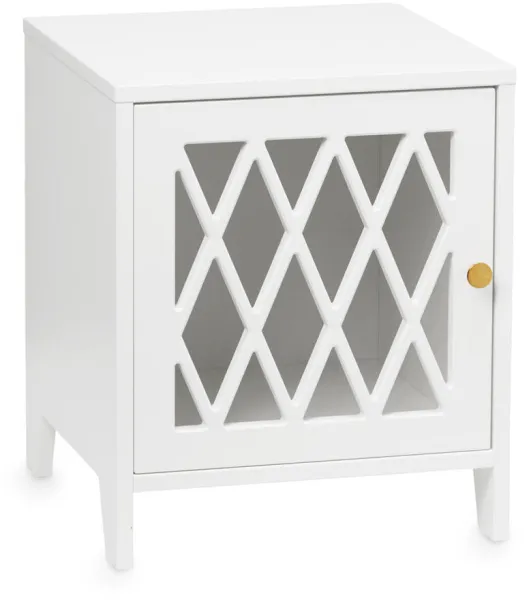 Harlequin Sängbord - vit - FSC® Mix