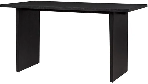 GUBI Private skrivbord svartbrun betsad ek