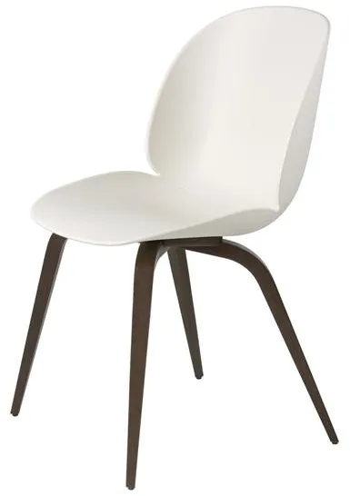 GUBI Beetle Matstol Träbas Rökig Ek Matt/Alabastervit